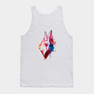 Colorful Rabbit Artwork Tank Top